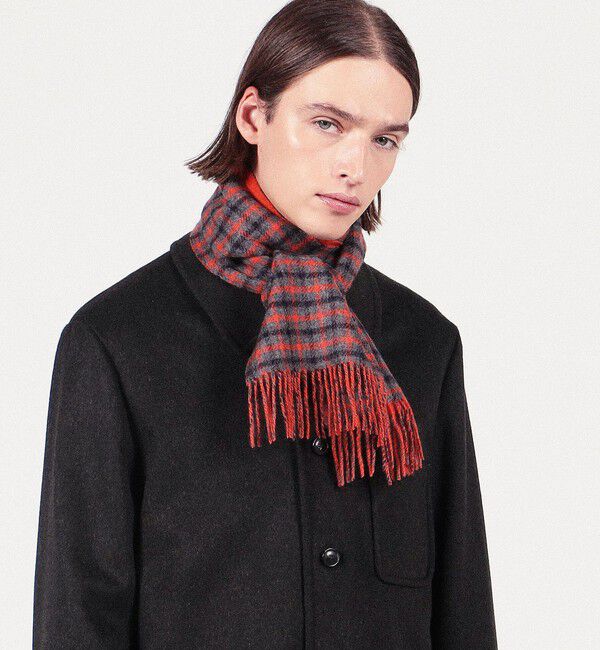 TOMORROWLAND GOODS「TOMORROWLAND カシミヤダブルフェイス チェック マフラー」|マフラー|