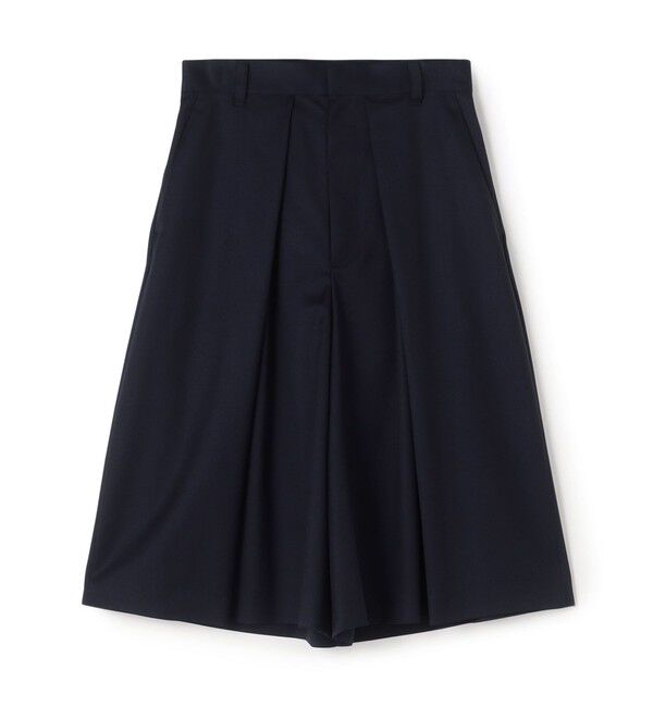 Edition「ゼニア タックワイドハーフパンツ」|キュロット|69 ネイビー