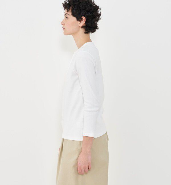 GALERIE VIE「ソフトジャージーリブ クルーネックカーディガン」|カーディガン|