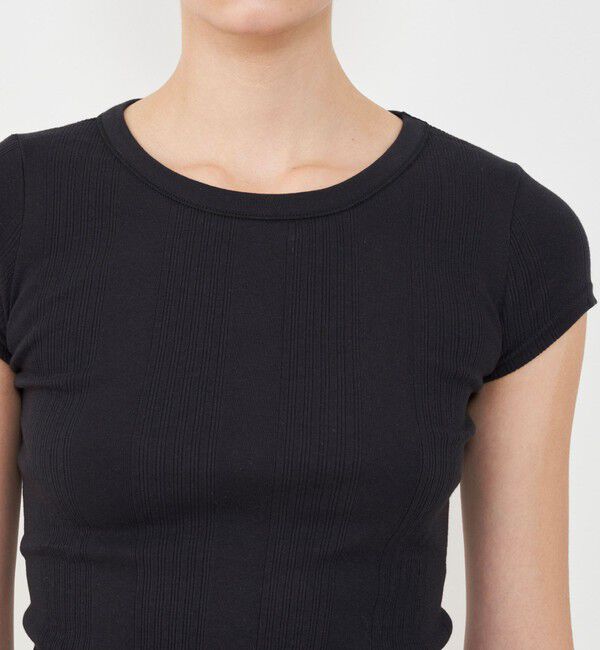 GALERIE VIE「コットンランダムリブ フレンチスリーブプルオーバー」|Tシャツ・カットソー|