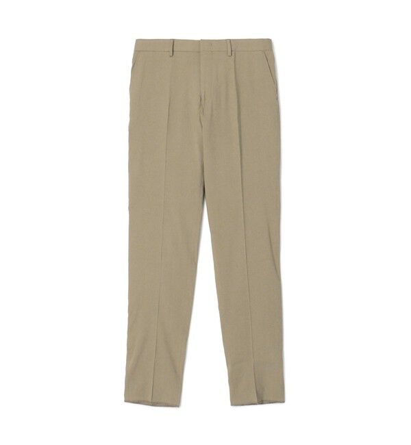 TOMORROWLAND MENS「ストレッチリネン ノープリーツスリムスラックス」|スラックス|43 ベージュ