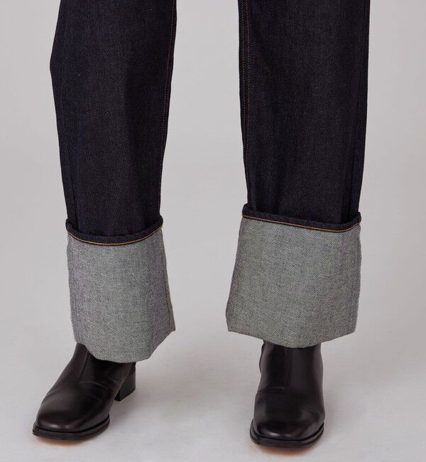 MACPHEE「コットンデニム ストレートパンツ」|デニム|