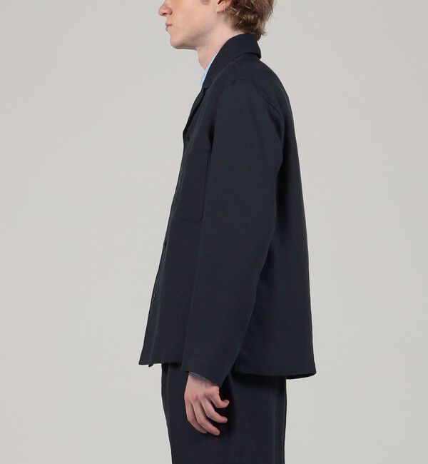 TOMORROWLAND MENS「ベルジャンリネン シャツアウター」|ブルゾン・スタジャン|