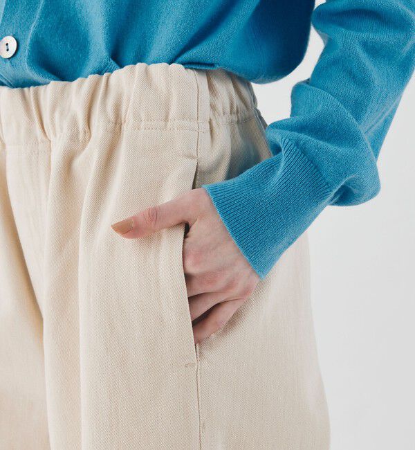 GALERIE VIE「シーアイランドカラーデニム イージーフレアパンツ」|デニム|