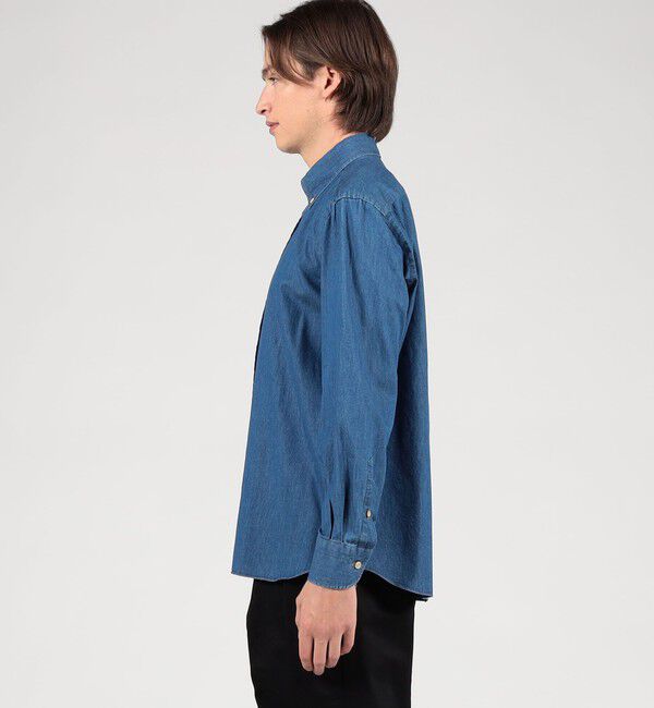 TOMORROWLAND MENS「TOMORROWLAND PILGRIM コットンデニム ボタンダウンシャツ」|シャツ・ブラウス|