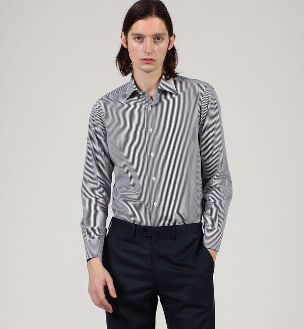 TOMORROWLAND MENS「200/2 コットンツイル ワイドスプレッドカラー ドレスシャツ」|シャツ・ブラウス|