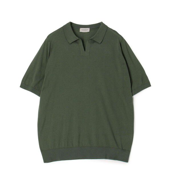 TOMORROWLAND BUYING WEAR「JOHN SMEDLEY DONNELLY コットン スキッパーニット」|ニット・セーター|55 グリーン