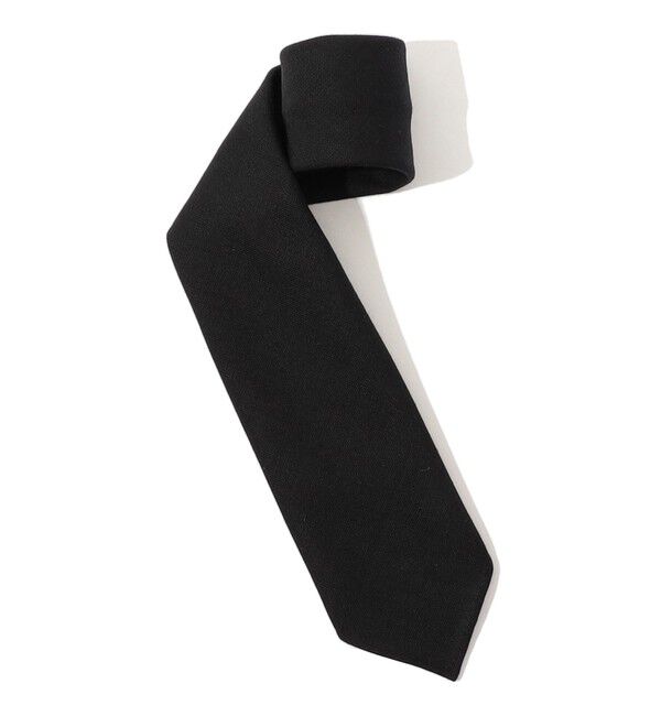 TOMORROWLAND GOODS「TOMORROWLAND ウール ソリッドネクタイ」|ネクタイ・蝶ネクタイ|19 ブラック
