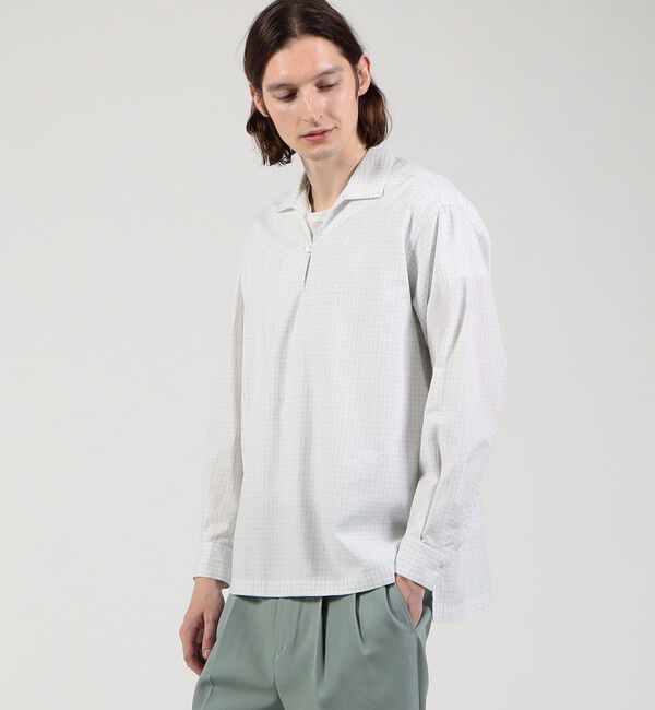 TOMORROWLAND MENS「コットン プルオーバーシャツ」|シャツ・ブラウス|