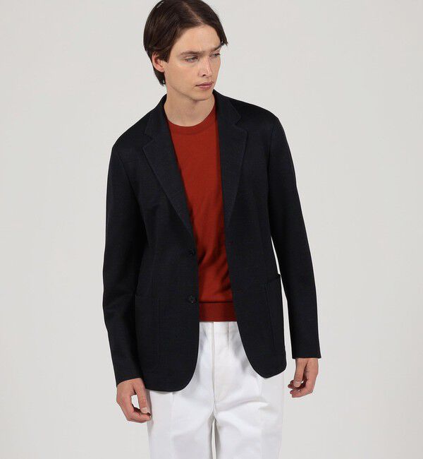 TOMORROWLAND MENS「ラミーポリエステル シングルブレステッド 2Bジャケット」|テーラードジャケット|