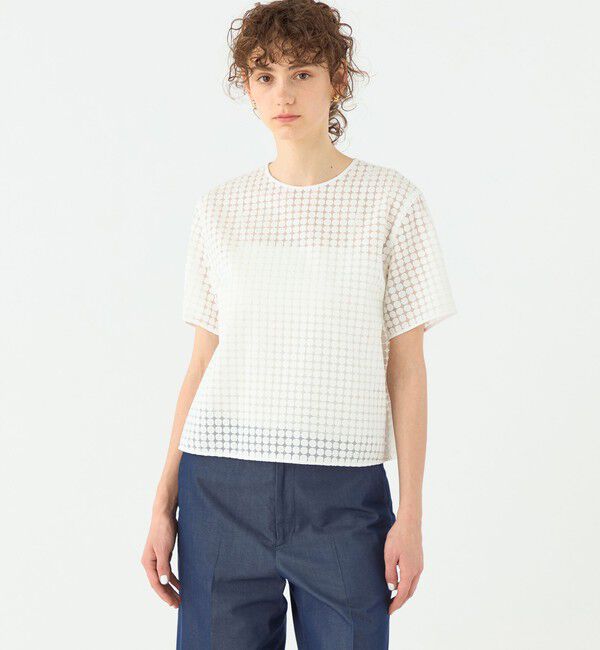 TOMORROWLAND collection「ピッコロドット ハーフスリーブブラウス」|シャツ・ブラウス|