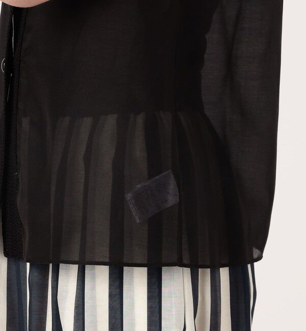 DES PRES「コットンシルクローン スリーブレスブラウス」|シャツ・ブラウス|