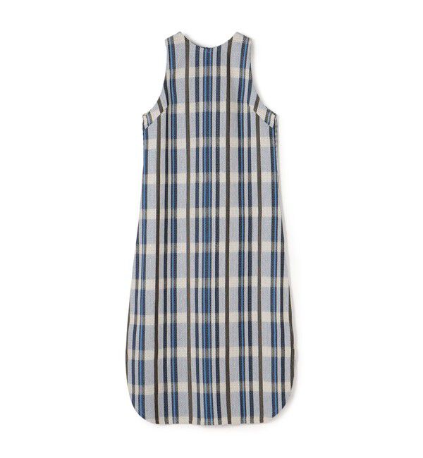 DES PRES「ウーブンライクニット ノースリーブワンピース」|ワンピース|62 ライトブルー系