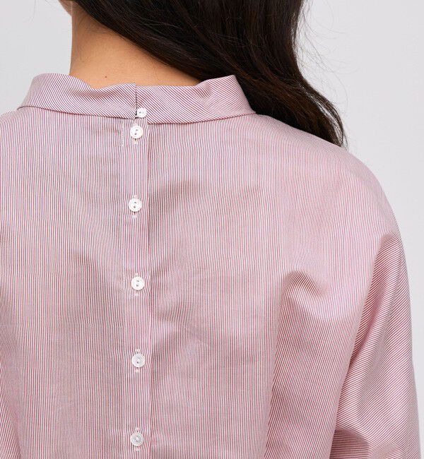 BACCA「ウォッシャーシルク ショートブラウス」|シャツ・ブラウス|