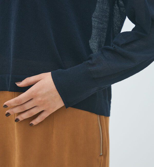 MACPHEE「シアーウールブレンド スキッパープルオーバー」|ニット・セーター|