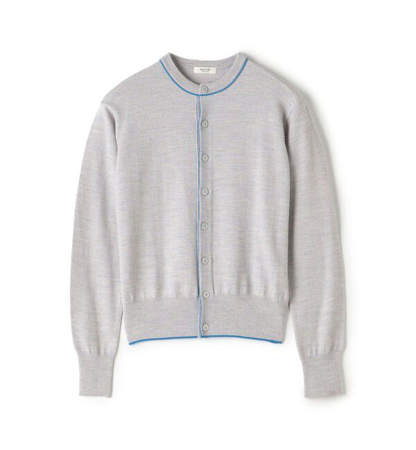 MACPHEE「プレーンウール クルーネックカーディガン」|カーディガン|