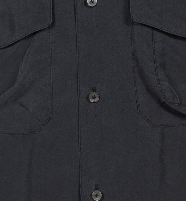 TOMORROWLAND MENS「シルク オープンカラー ダブルポケット ロングスリーブシャツ」|シャツ・ブラウス|