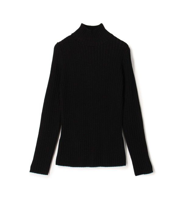 DES PRES「ウールリブ ハイネックプルオーバー」|ニット・セーター|18 ブラック系
