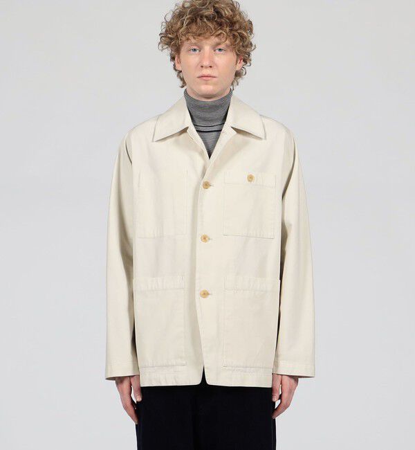 TOMORROWLAND MENS「60/3 コットンオックスフォード 4Bブルゾン」|ブルゾン・スタジャン|