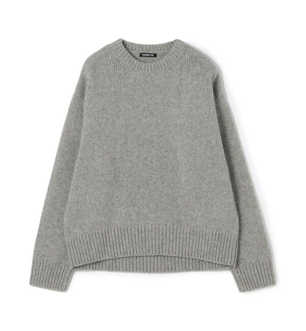 GALERIE VIE「ファインウール クルーネックプルオーバー」|ニット・セーター|14 グレー系
