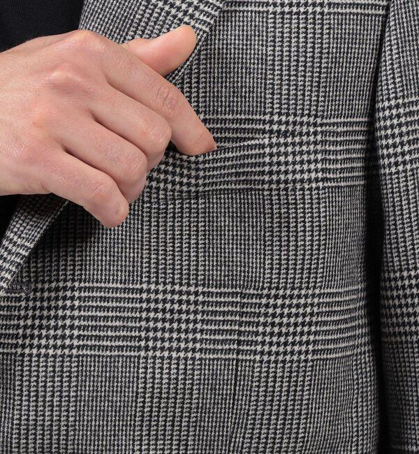 TOMORROWLAND MENS「カレッジフランネルウール シングルブレステッド3Bジャケット」|テーラードジャケット|