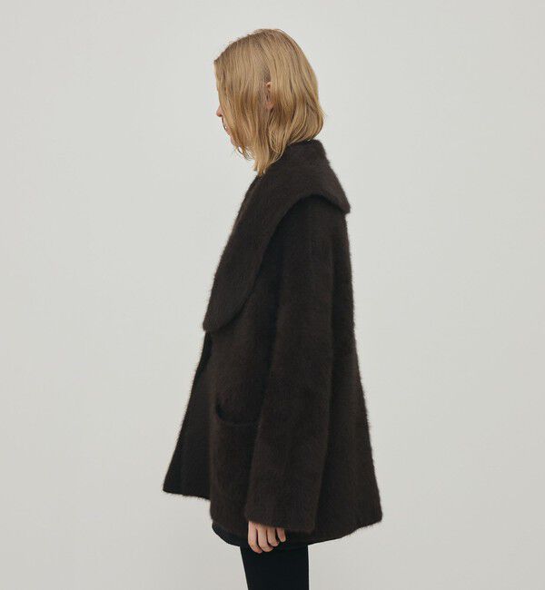 DES PRES「フォックスカシミヤ ショールカラーコート」|その他|