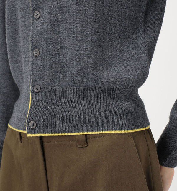 MACPHEE「プレーンウール クルーネックカーディガン」|カーディガン|