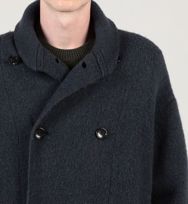 TOMORROWLAND MENS「ウールカシミヤシルク ダブルブレステッド ニットコート」|ニット・セーター|