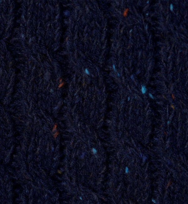 CABaN「ウールネップ ケーブルニットカーディガン」|カーディガン|