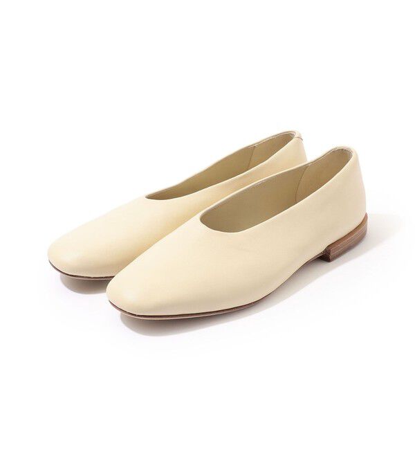 TOMORROWLAND GOODS「GALERIE VIE LAUREL カバードスリッポン」|スリッポン|11 アイボリー