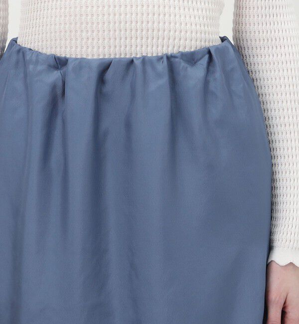 MACPHEE「ピグメントレース コンビネーションスカート」|タイト|