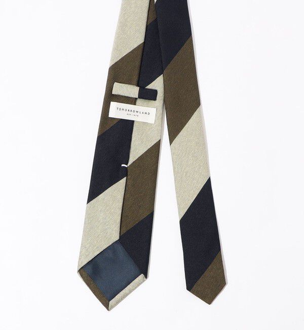 TOMORROWLAND GOODS「TOMORROWLAND シルク レジメンタルストライプネクタイ」|ネクタイ・蝶ネクタイ|