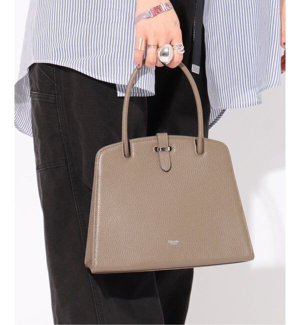  「【blancle/ ブランクレ】S.LETHER one handle formal bag」|ハンドバッグ|グレー