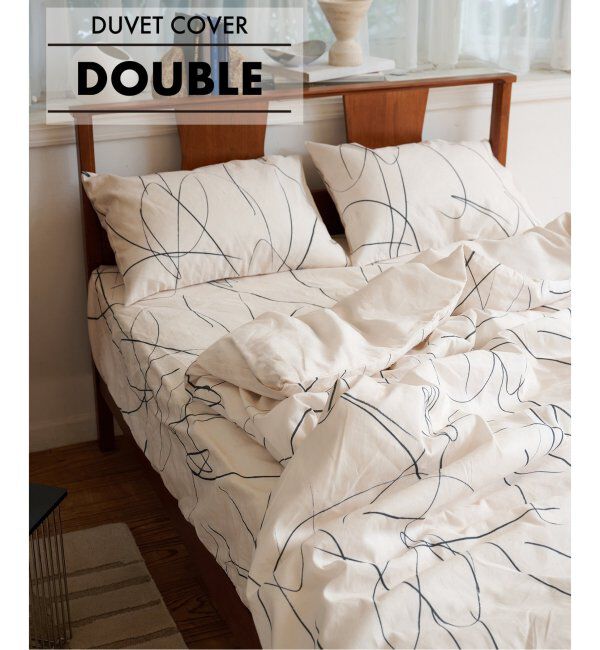 journal standard Furniture「WEATHER LINES DUVET COVER D　掛け布団カバー ダブル」|その他|ナチュラル