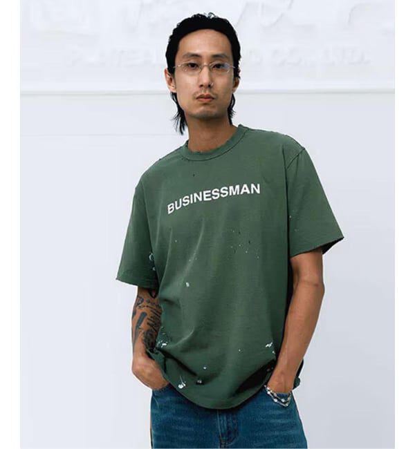 JOINT WORKS「PLATEAU STUDIO / プラトースタジオ Vintage tee - business」|Tシャツ・カットソー|グリーン