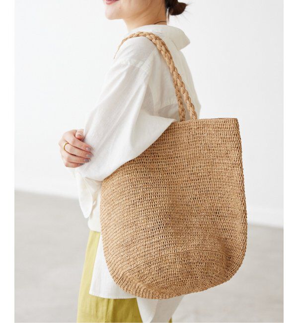 SLOBE IENA「《追加》MADE IN MADA/メイドインマダ ALICE MM BAG」|かごバッグ|ベージュ