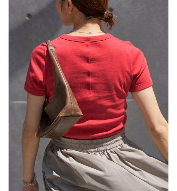 IENA「FLORE FLORE/フローレフローレ CAR TEE Tシャツ」|Tシャツ・カットソー|レッド