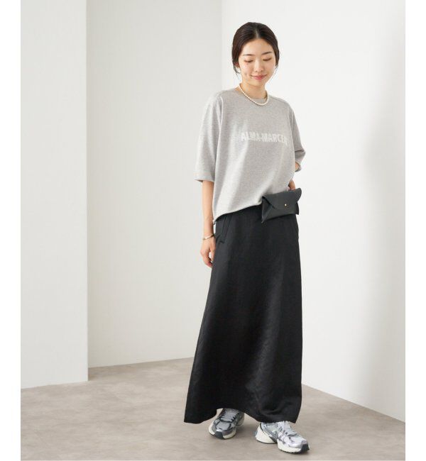 IENA「LEVITAロゴ ハーフスリーブプルオーバー」|ニット・セーター|