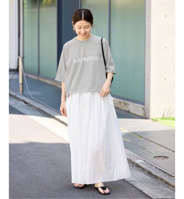 IENA「LEVITAロゴ ハーフスリーブプルオーバー」|ニット・セーター|