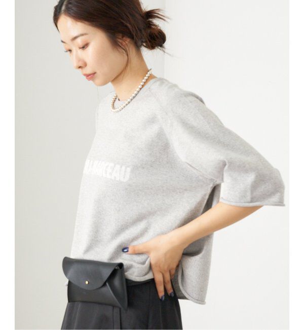 IENA「LEVITAロゴ ハーフスリーブプルオーバー」|ニット・セーター|