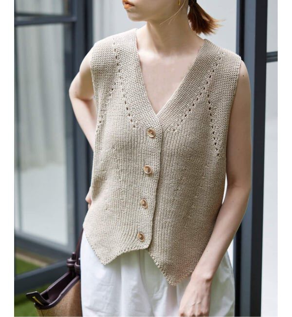 SLOBE IENA「《追加2》ニットジレ」|ニット・セーター|