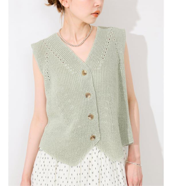 SLOBE IENA「《追加2》ニットジレ」|ニット・セーター|