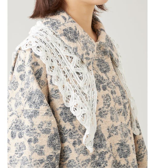 IENA LA BOUCLE「《追加》IENA LA BOUCLE バテンレースバブーシュカ」|バンダナ・スカーフ|