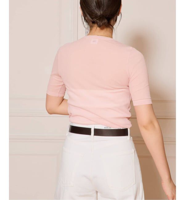 IENA LA BOUCLE「《追加2》IENA LA BOUCLE 水撚りガスフライス半袖プルオーバー」|Tシャツ・カットソー|