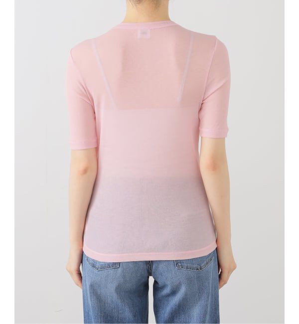 IENA LA BOUCLE「《追加2》IENA LA BOUCLE 水撚りガスフライス半袖プルオーバー」|Tシャツ・カットソー|