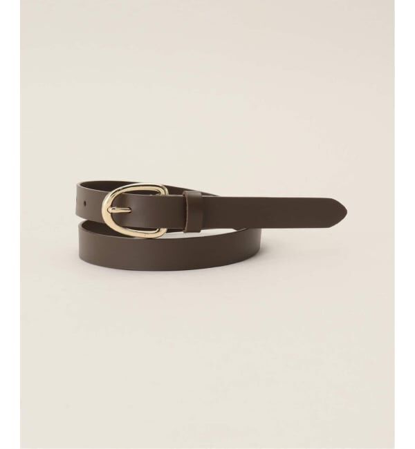 SLOBE IENA「《追加4》SLOBE ラウンドバックルレザーベルト」|ベルト|
