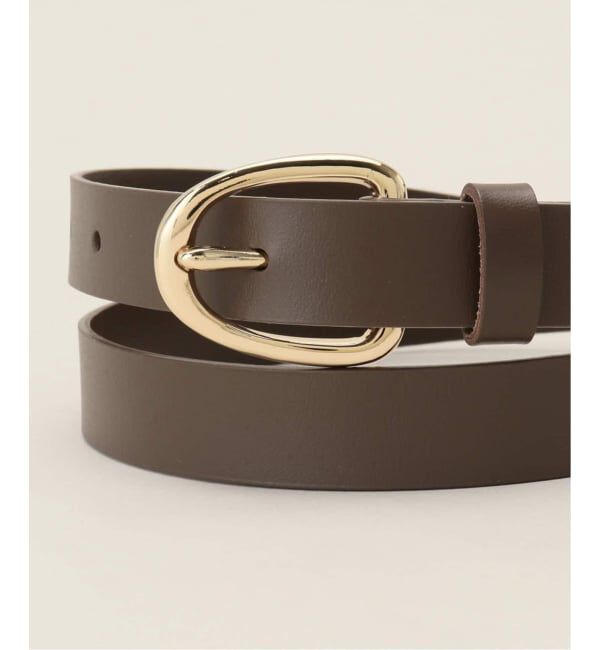 SLOBE IENA「《追加4》SLOBE ラウンドバックルレザーベルト」|ベルト|
