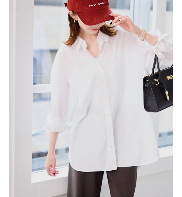 SLOBE IENA「コットンブロードベーシックシャツ」|シャツ・ブラウス|