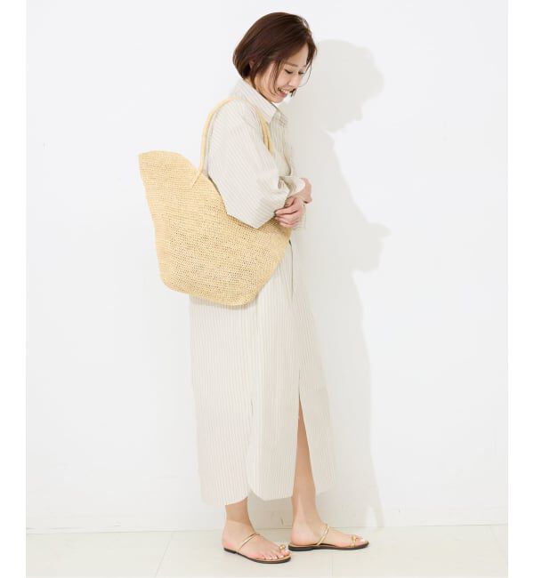 SLOBE IENA「ファインブロードEXロングシャツワンピース」|ワンピース|