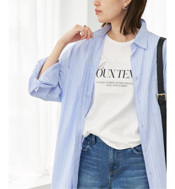 SLOBE IENA「ファインブロードEXロングシャツワンピース」|ワンピース|